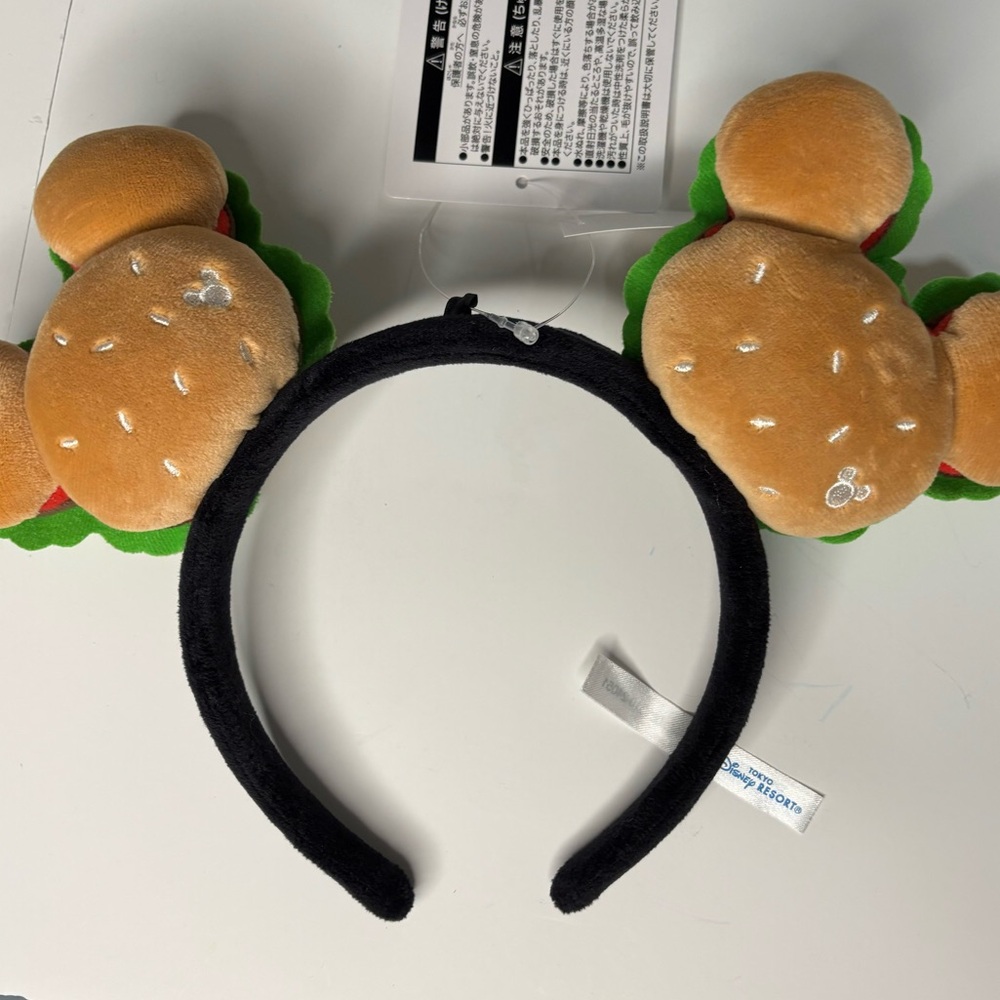 Mickey Hamburger Disney Ears from Tokyo Disney Resort NWT